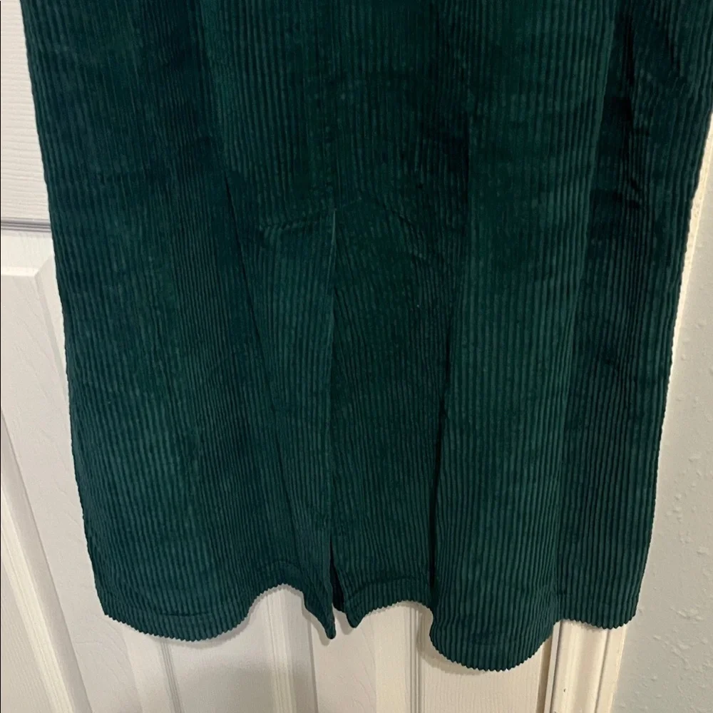 Talbots Vintage Forest Green Corduroy Sleeveless Midi Dress- Size 12​ - Picture 5 of 8